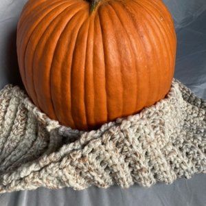 Off White Textured Scarf